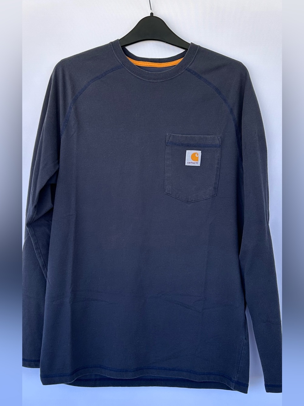 Carhartt Men’s Force Cotton Delmont Long Sleeve Pocket‎ Tee Size Medium